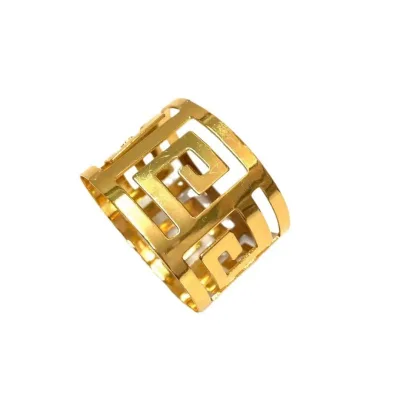 Metal Luxury Gold Napkins Ring for Wedding Wholesale Table Napkin Rings Dining Napkin Circle for Party Banquet
