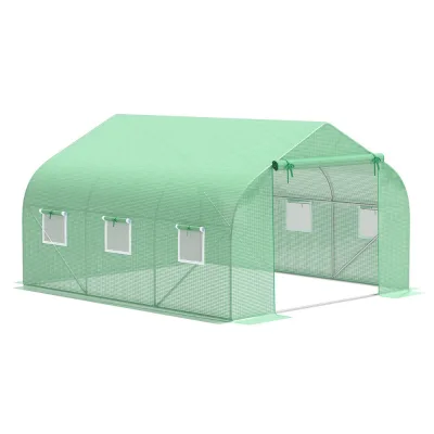 PVC Outdoor Agricultural Greenhouse Garden Greenhouse Tunnel Metal Frame Easily Assembled