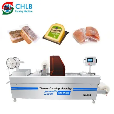 Full Automatic Ham Packaging Machine Continuous Vacuum Packaging Machine Vacuum Packing Equipment