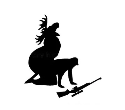 New Moose Hunting Car Sticker Custom Funny Auto Sticker