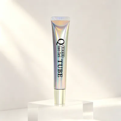 22mm Holographic Laser Aluminum-Plastic Composite Customizable Color Cosmetic Tube Screen Printed Iridescent Shiny Screw