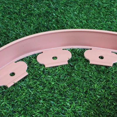 Plastic Rectangle Grass Stone Isolation Belt Retaining Board Waterproof Modern Glossy Landscaping Lawn Garden Tree Circle