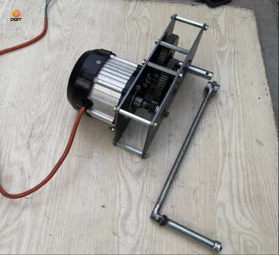 Hand Crank Generator 2kw Single-phase Gearbox Speed Reducer Brushless Small Power Electricity Generator 220V Full Copper Home