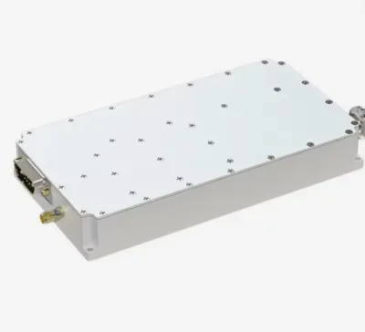 300-1500 MHz 100W Class AB GaN RF Power Amplifier Module, Instantaneous Wideband Width, 3 DB Flat Bandwidth, 28V 8.5A