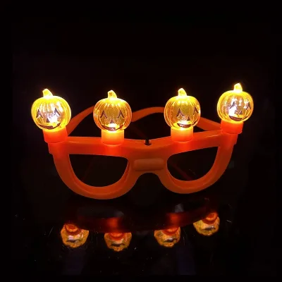 Halloween Led Decoration Glasses Pumpkin Ghost Glow Glasses for Party Cosplay