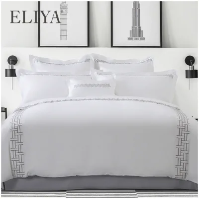 Luxury 5 Star Quality Cotton Bed Sheet Hotel 600 Thread Count Bedding Set