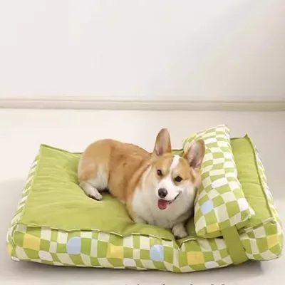 Plush Dog  Sofa Pet Product Bed for Dog Cat Bed Soft Washable Cat Removable Cushion Pet Beds