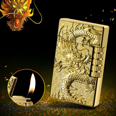 DEBANG Golden Cycle Inflatable Repeated Use Environmental Protection Advanced Cigarette Lighter Ignition Fast Daily Use