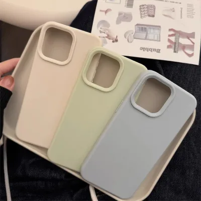 Factory OEM INS Luxury Candy Color Waterproof Shockproof iPhone Case for 16/15/14 Plus/13/12/11 Pro/11/11E/Silicone Soft Bumper