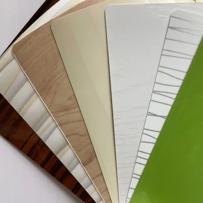 High Glossy Furniture Film Cabinet Skin Decorative PVC Film for Membraning Vacuuming Press