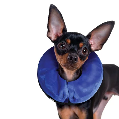 PVC Inflatable Dog Pillow Pet Puppy Neck Ring Collar Ring Customize Cozy Fluffy Fabric Material