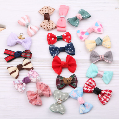 Handmade Bows for Dogs Cute Accessories ,ribbon Bow,fabric Bow with Printing