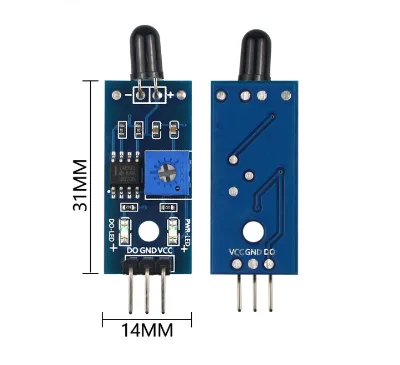 Flame Sensor Module Fire Source Detection Module Infrared Receiver Module