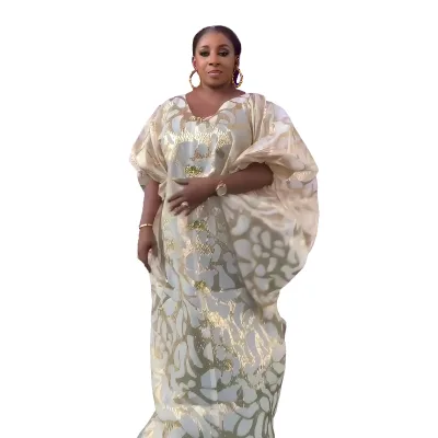 Trendy African Plus Size Dress Jacquard Fabric Fashion Women Dress Luxury African Dresses Fashion