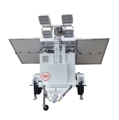 360 Degree Lighting Solar Power Led Light Towers for Outdoor Square Lighting