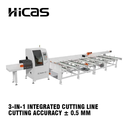 Super Automatic Cross Cut Off Saw 300x140mm Servo Feed with European Brand PLC Carbide Tipped Blade CE SF6060S