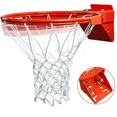 Best Selling Double Spring Basketball Accessories Rims With Net Portable Replacement Basketball Hoop
