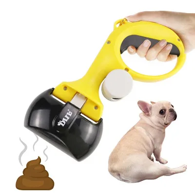 Hot Selling Shit Clean up Clip Pet Cleaning Products Dog Shit Pet Poop Scooper Portable Pet Poop Pick up Toilet Plastic PS 2pcs