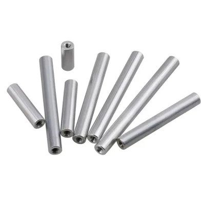 Customizable Anodized Aluminum Round Spacers with Internal Thread M2 M3 M4 Through Hole Standoffs Available in Steel and Brass