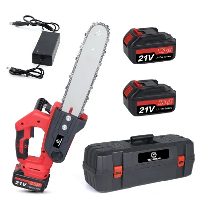 High Quality Wood Cutting Lithium-ion 21V Brushless Motor Right-Handed 30mm Cutting Capacity Battery-Powered Electric Chain Saw