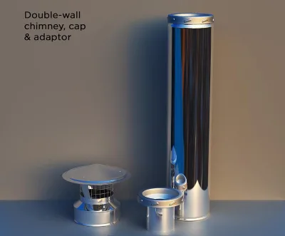 Double Wall Chimney Pipes for Wood Stove Exhaust