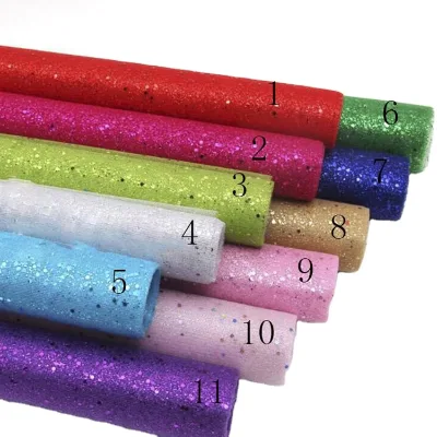 Eco-friendly Flower Wrapping Mesh Glitter Deco Poly Mesh Fabric Holiday Flowers Bouquets and Gift Package Material