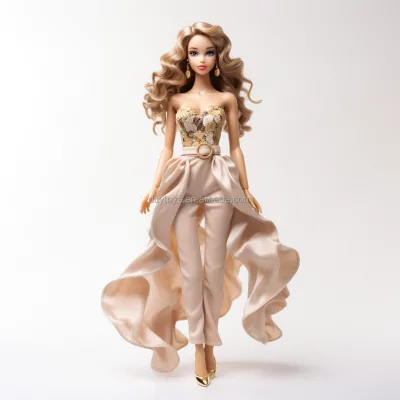 Mini Cartoon Plastic Dress-Up Dolls Set Fashionable Pretty Toy Model Gift for Promotions