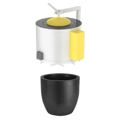 Customized Crucible 400KG Electric Natural Gas Fired Melting Heat Preservation Metallurgical Furnace Graphite Material