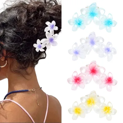 Wholesale Latest Flower Hair Claw Clips Sweet Fashion Hair Clip Accessories for Women Acrylic Hair Clips