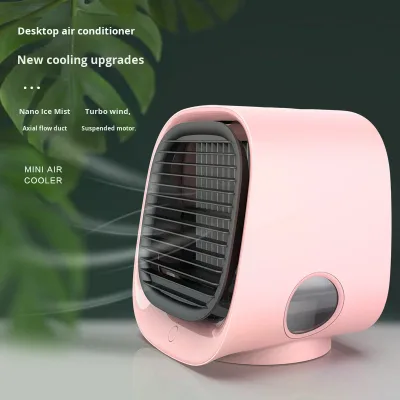 New Model M201 Mini USB Plastic Household Desktop Office Cooling Fan Night Light Refrigeration 3-Speed Silent Energy Efficient