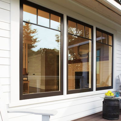Picture Low-E Glass Window Panel Aluminium Frame Fixed Windows