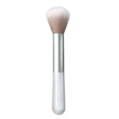 JLY Soft Synthetic Bristles Wood Handle Thickened Aluminum Ferrule Portable Cosmetic Brush for Highlighter Setting Blush Brush