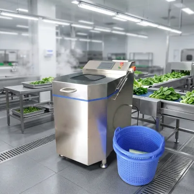 FZHS-15 Commercial Centrifugal Lettuce Drying Machine Motor Pump High Efficiency Food Dehydration Equipment for Pandan Leaves