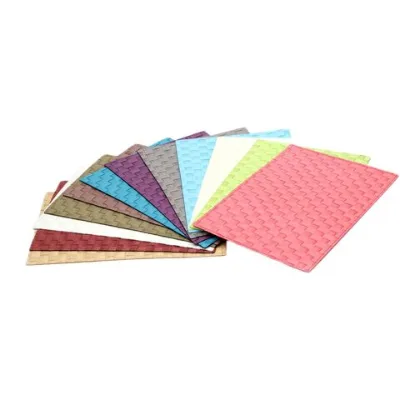 Custom cheap environmental protection extra-large hard board rectangular woven table mat a set of table mat bar placemat