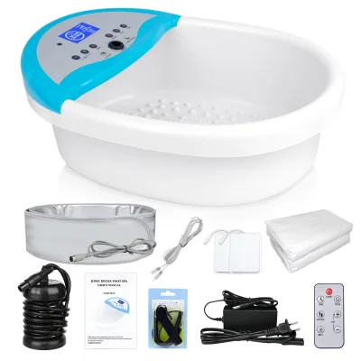Factory Direct Life Detoxify Healthcare Foot Bath Detox Machine with Basin Belt and Massage Tens