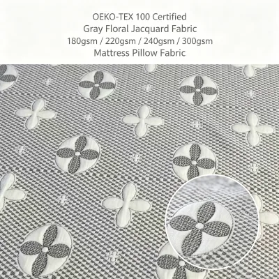 Factory Direct Knitted Jacquard Mattress Fabric 100% Polyester Organic Stretch Breathable