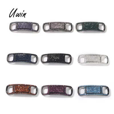 UWIN 2021 Iced Out CZ Shoe Laces Buckle Women Men Unisex Bling Bling Rapper Shoe Accessories Wholesale Fashion Jewelry
