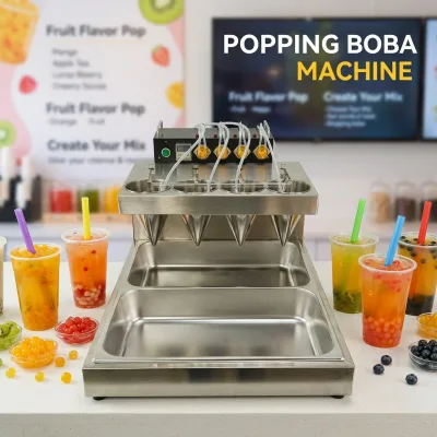 Bubble Tea Popping Boba Depositing Machine Popping Boba Molding Machine Jelly Pearl Ball Popping Machine