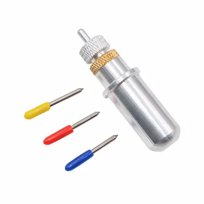 30/45/60 Degree Big Head Plotter Blade Vinyl Cutter for Roland Skycut Deepcut Gcc Jaguar Maker Explore +1pc Blade Holder
