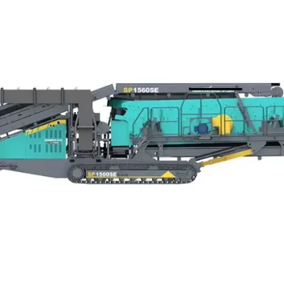 High Capacity SP1560SE Tracked Vibrating Screening Machine for Construction Waste Recycling