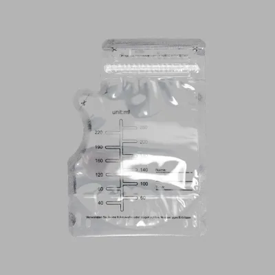 Ultra Clear Thick Wall 150ml Milk Storage Bag for Visual Milk Fat Separation Check