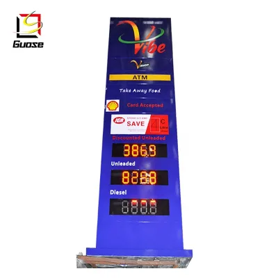 Brand Column Vertical Billboard Steel Structure Signage for Outdoor Advertising