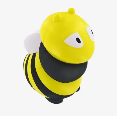 Custom Printed Bee Stress Ball Promotional Squeeze Toy Keychain Giveaway For Classroom Environmental Education Fair