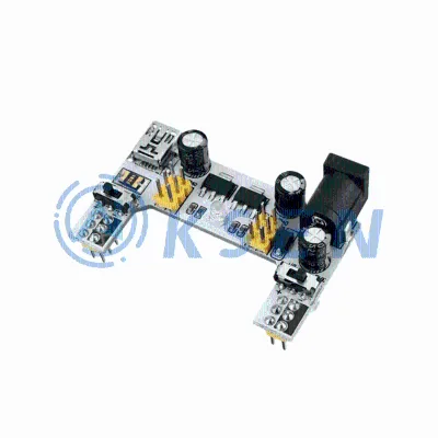 AI-KSEN White Bread Board Dedicated Power Module 2-channel Bread Board Module 5V/3.3V DC Voltage Regulator