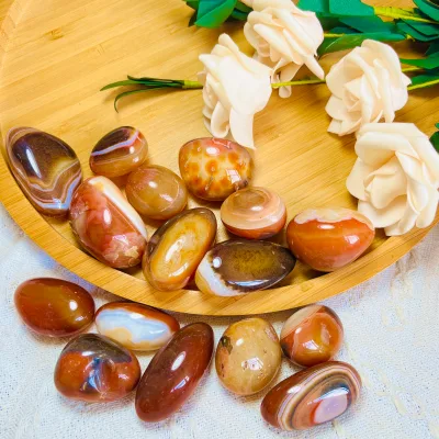 High Quality Natural Carnelian Tumbled Crystals Polished Quartz Healing Stone Decoration Wholesale Gift Use