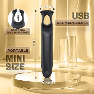 Liquid Silicone with Finger Easy Using with Rose Mini Vibrating Bullet Egg for Adult Women