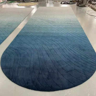 Handmade Carpet Tufted Rug Wool Acrylic Custom Mat Modern Floor Covering for Stairs and Hallway