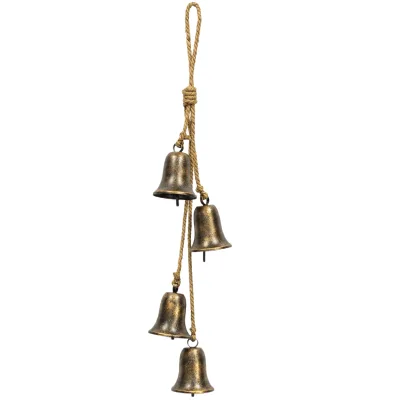 Vintage Distressed Metal Christmas Accessory Christmas Decor Bell Festival Garden Decoration Bell