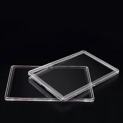 Regular Currency Banknote Flat Racket Display Case Plastic ACryl Dollar Protectors with Coin Card Round Patterns Souvenir Style