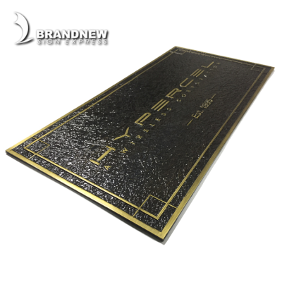 Decorative Custom Made Name Plate Wall Bronze Memorial Plaques